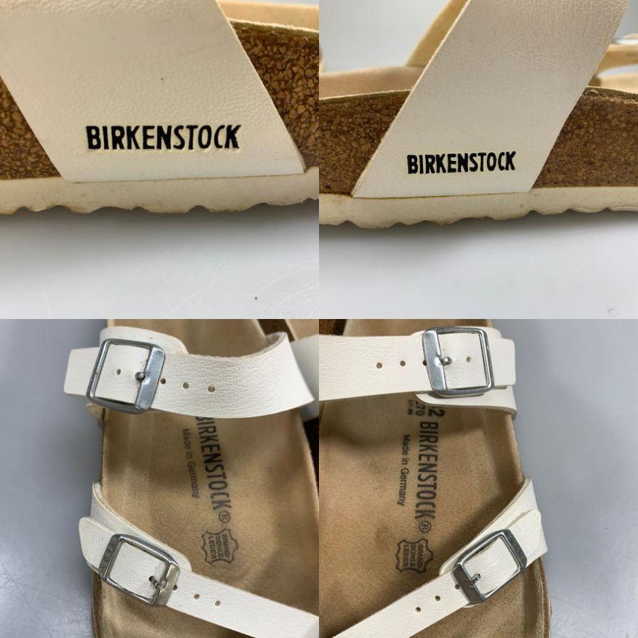 ビルケンシュトック サンダル クロスベルト MAYARI メンズ サイズ42 ホワイト Birkenstock 約27.0cm【AFC33】