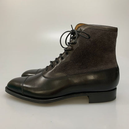 エドワードグリーン レースアップブーツ レザー×スエードコンビ  ストレートチップ  EPSOM 91482 メンズ  サイズ6.5/7  EDWARD GREEN ブーツ 約25.0cm【LA】【中古】