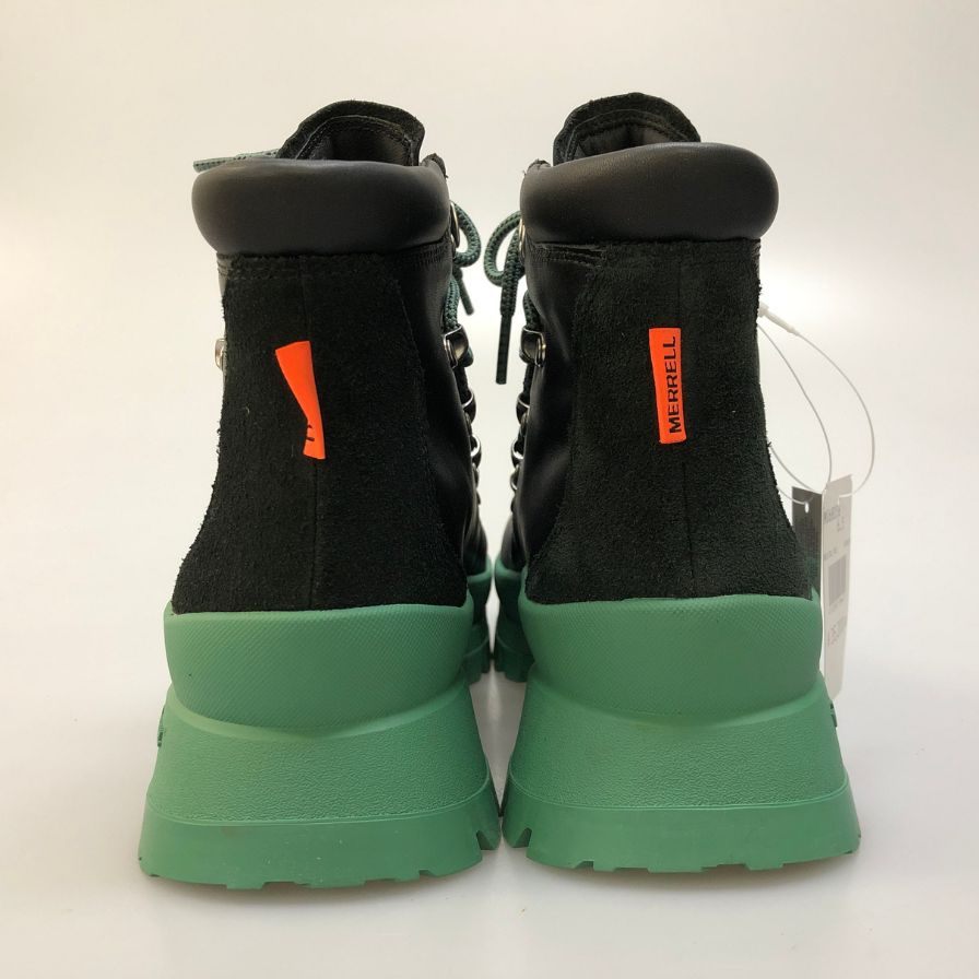 メレル ブーツ トレッキングブーツ Bristol MID レディース サイズ23.5 ブラック グリーン系 MERRELL 約23.5cm【AFD5】
