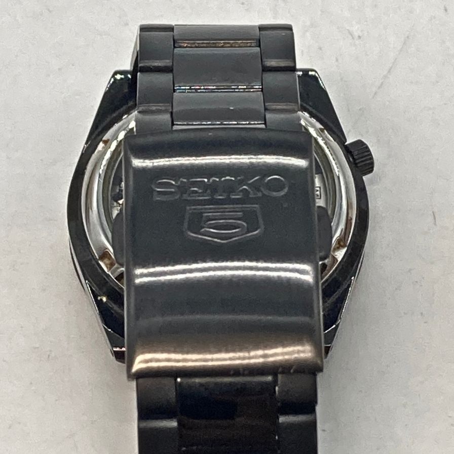 セイコー SNKE03K1 オートマティック カレンダー 自動巻き 裏スケルトン 時計 SEIKO【AFI7】【中古】