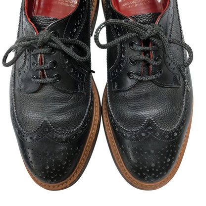 トリッカーズ レザーシューズ ウィングチップ Golosh Brogues M7306 ブラック メンズ サイズ7.5 Tricker’s ビジネスシューズ 約26.0cm【LA】【中古】