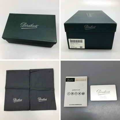 パラブーツ レザーシューズ シャンボード Uチップ カーフ ブラック メンズ サイズUK7 Paraboot CHAMBORD ビジネスシューズ 約25.5cm【LA】【中古】