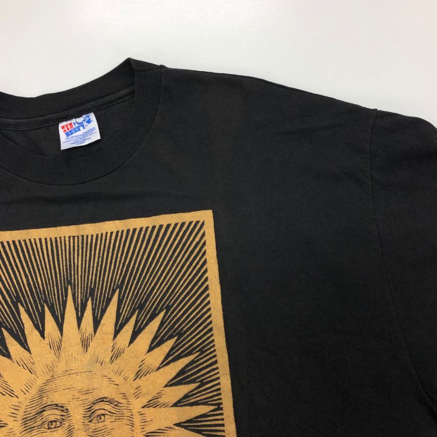 中古◇ヘインズ ヴィンテージ 半袖Tシャツ アート 太陽 1993 USA