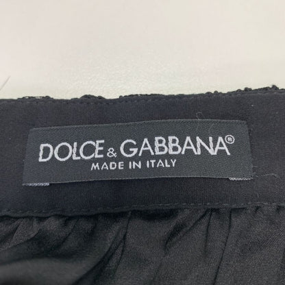 ドルチェ＆ガッバーナ レーススカート レディース サイズ40 ブラック  Dolce & Gabbana【AFB36】
