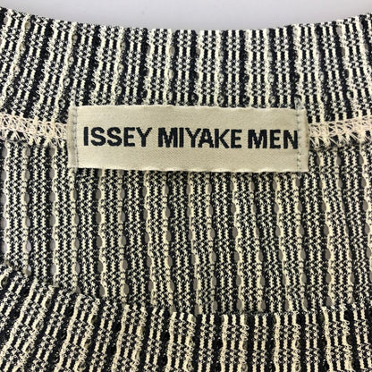 美品◆イッセイミヤケマン 半袖プリーツTシャツ グレー サイズM ISSEY MIYAKE MEN 【AFB43】