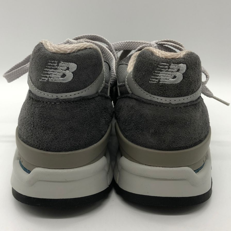 ニューバランス スニーカー M998CH メッシュ×スエード アメリカ製 メンズ チャコールグレー サイズ26cm NEW BALANCE 約26.0cm【AFC47】
