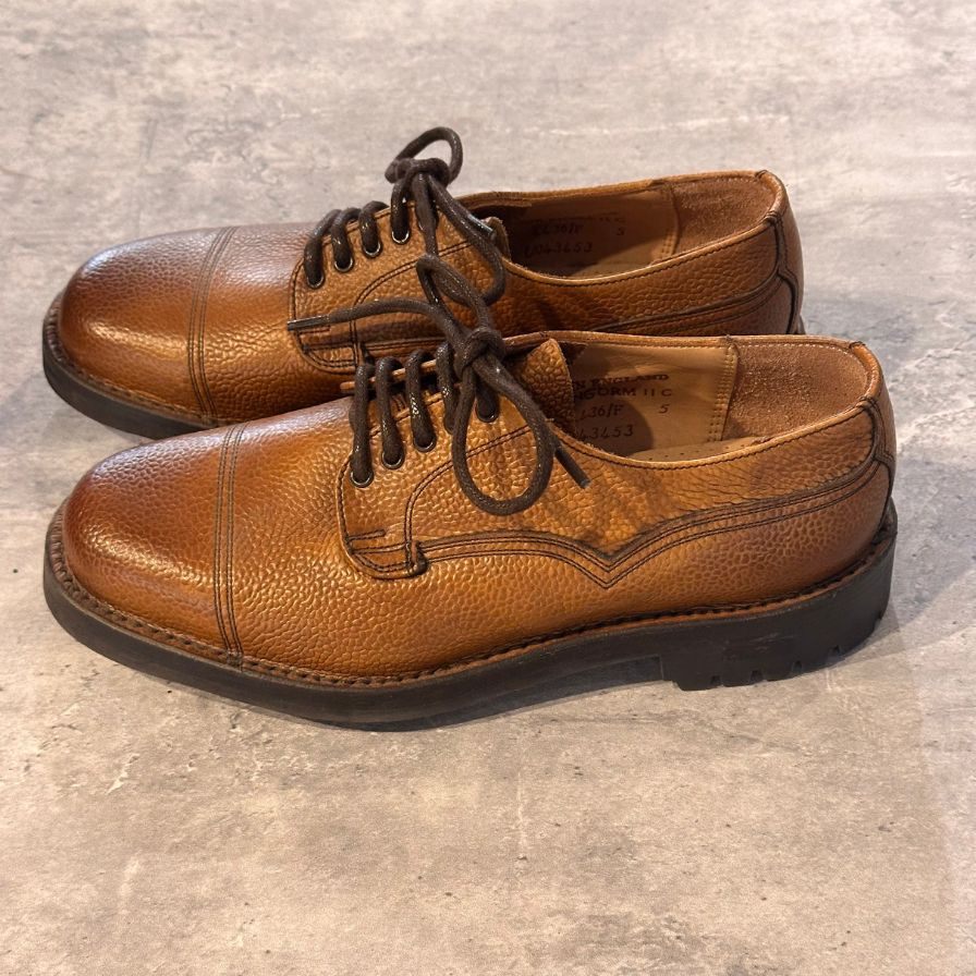 ジョセフ チーニー レザーシューズ ケンゴン グレインレザー ブラウン系 UK5 メンズ JOSEPH CHEANEY CAIRNGORM ビジネスシューズ 約24.5cm【LA】【中古】