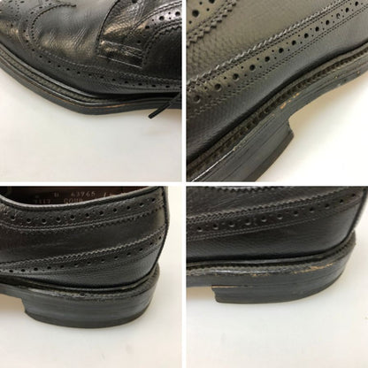 アレンエドモンズ レザーシューズ ロングウィング グレインレザー ブラック メンズ サイズUS8D Allen Edmonds 約26.0cm【TMP1】