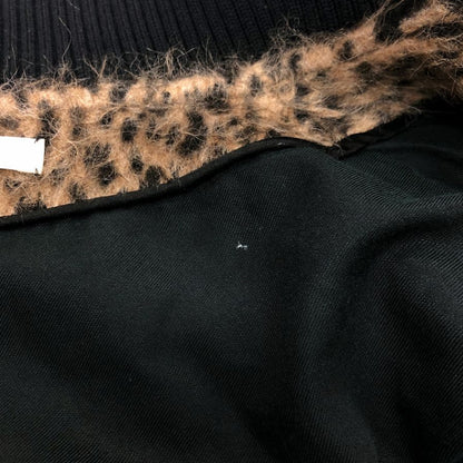 極美品◆ブラミンク 19AW ジップアップブルゾン レオパード ウール 総柄 レディース サイズ38 BLAMINK 【AFB32】