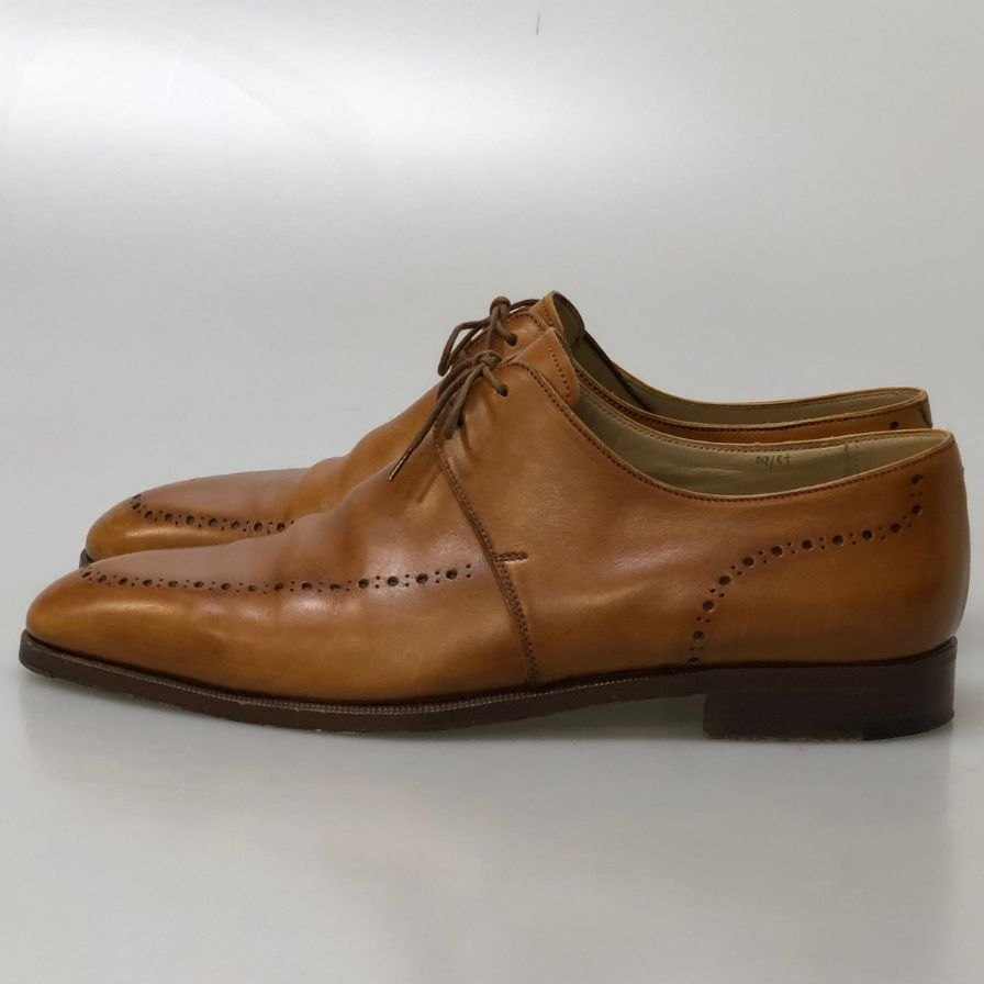 ベルルッティ レザー 内羽根 ドレスシューズ プレーントゥ メンズ サイズ8.5 ブラウン Berluti 約27.5cm【PTM3】