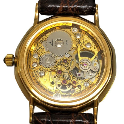 アロマ 手巻き時計 スケルトン ゴールド レディース AROMA【AFI16】