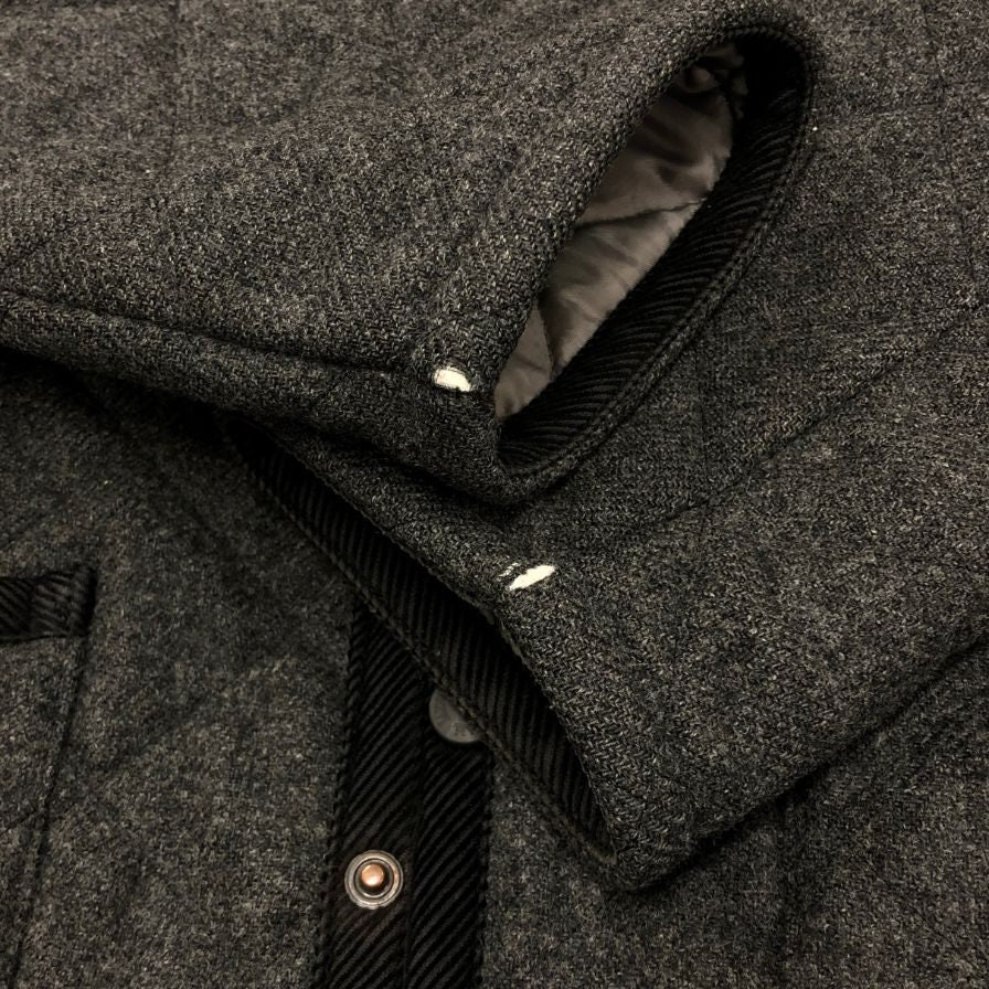 中古◆ラベンハム キルティングジャケット ウール メンズ グレー サイズ36 LAVENHAM 【AFB25】