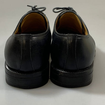 モレスキー レザーシューズ 33221 Vフロント プレーントゥ カーフ ブラック サイズUK8.5 メンズ MORESCHI 約26.5cm【PTM1】