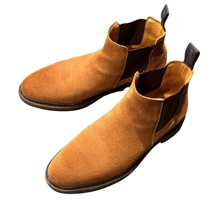 パラブーツ サイドゴア ブーツ シャンフォート スエード ブラウン サイズUK6.5 メンズ PARABOOT ブーツ 約25.0cm【LA】【中古】