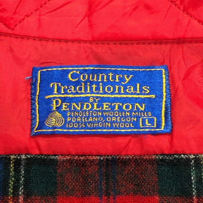 美品◆ペンドルトン 90S チェックシャツ カントリートラディショナル メンズ サイズL PENDLETON 【AFB35】