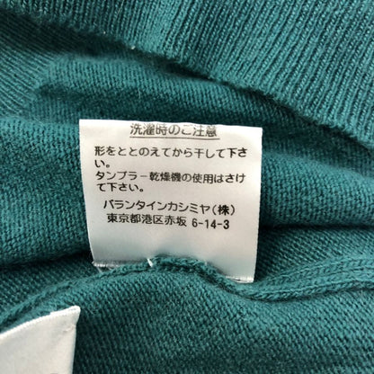 中古◆バランタイン ミドルネック ニット セーター カシミヤ100% スコットランド製 正規タグ メンズ サイズ46 グリーン BALLANTYNE 【AFB13】
