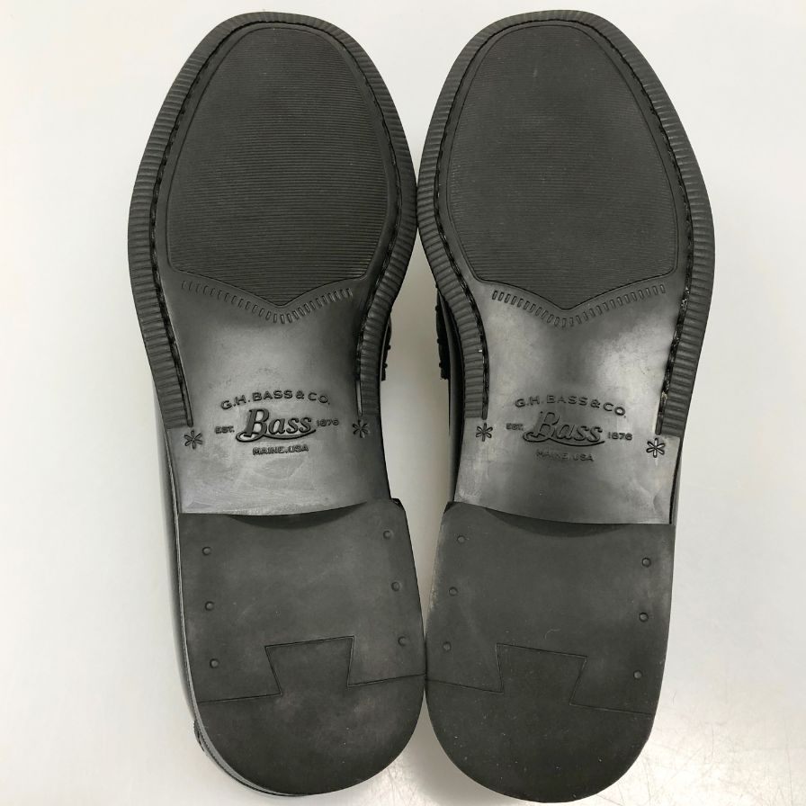 ジーエイチバス リンカーンモックビットローファー サイズ7 メンズ ブラック G.H.Bass&Co. WEEJUNS LINCOLN MOC BIT LOAFER ローファー 約25.5cm【LA】【中古】