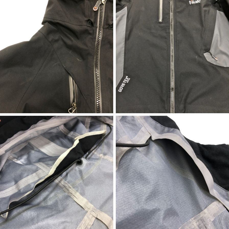 中古◆ティラック アタックジャケット ゴアテックス チェコ製 メンズ サイズXS ブラック tilak GORE-TEX 【AFB24】