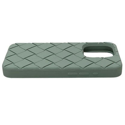 ボッテガヴェネタ iPhoneケース iPhone15Pro ラバー イントレチャート グリーン系 BOTTEGA VENETA【AFI27】【中古】