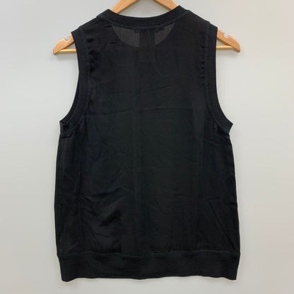 極美品◆ディースクエアードノースリーブトップス タンクトップ シルク100% レディース サイズ42 ブラック Dsquared2 【AFB12】