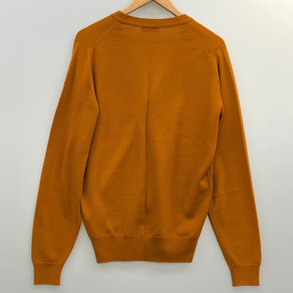 中古◆ジョンスメドレー ウールニット カーディガン オレンジ サイズM イギリス製 JOHN SMEDLEY MADE IN ENGLAND 【AFB33】