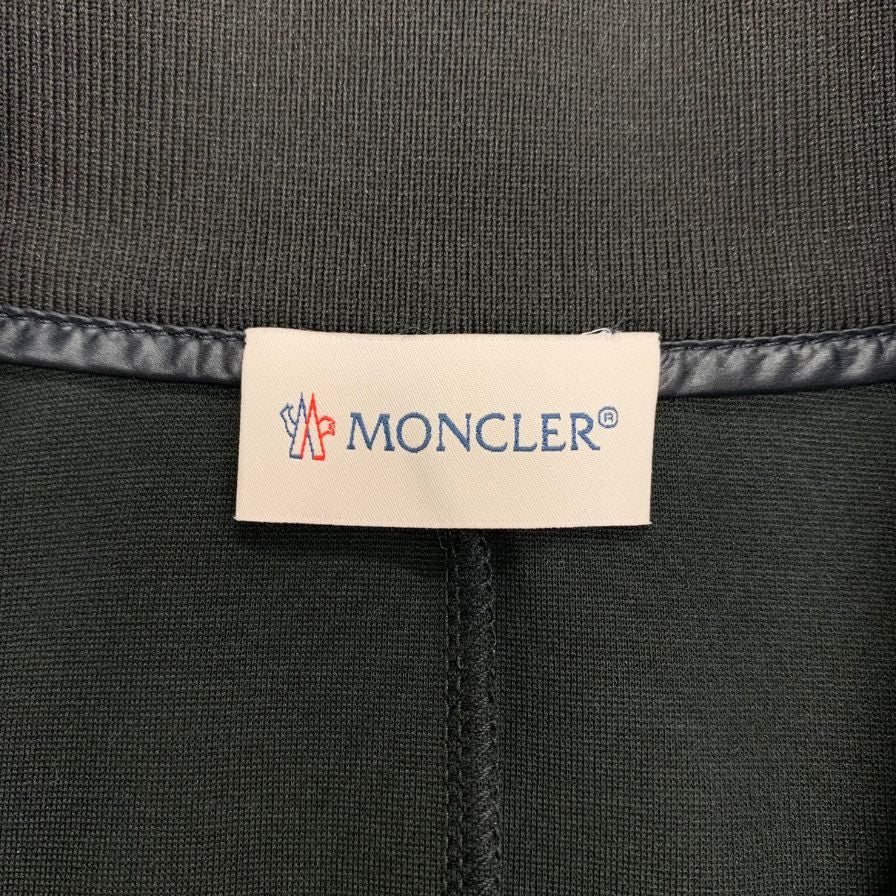 極美品◆モンクレール 23SS ワンピース ABITO DRESS ジップアップ ブラック レディース サイズXS MONCLER 【AFB31】