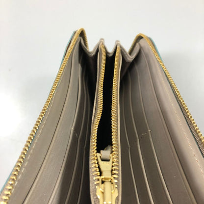 グレンロイヤル 長財布 ラウンドジップ ブライドルレザー ブルー ゴールド金具 GLENROYAL【AFI1】