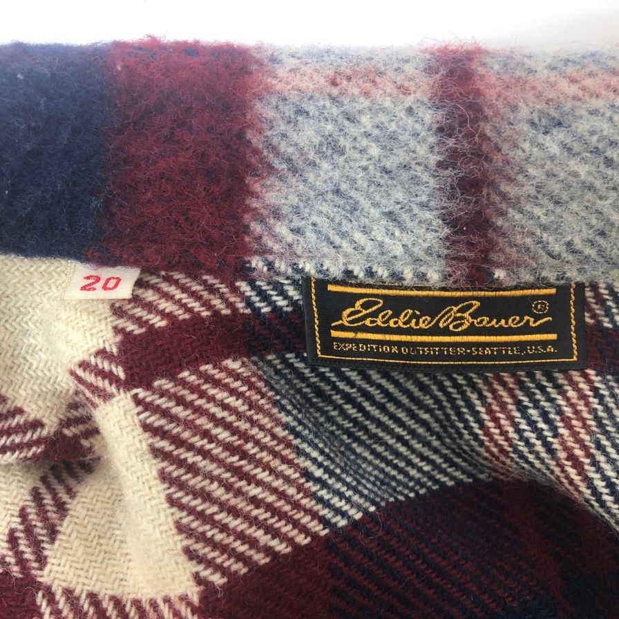 美品◆エディーバウアー ジャケット 80年代 黒タグ ウール メンズ サイズ20 Eddie Bauer 【AFF22】