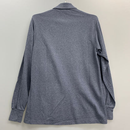 極美品◆ラコステ ポロシャツ 長袖 L1313A クラシックフィット コットン ブルー系 サイズFR3  LACOSTE 【AFB9】