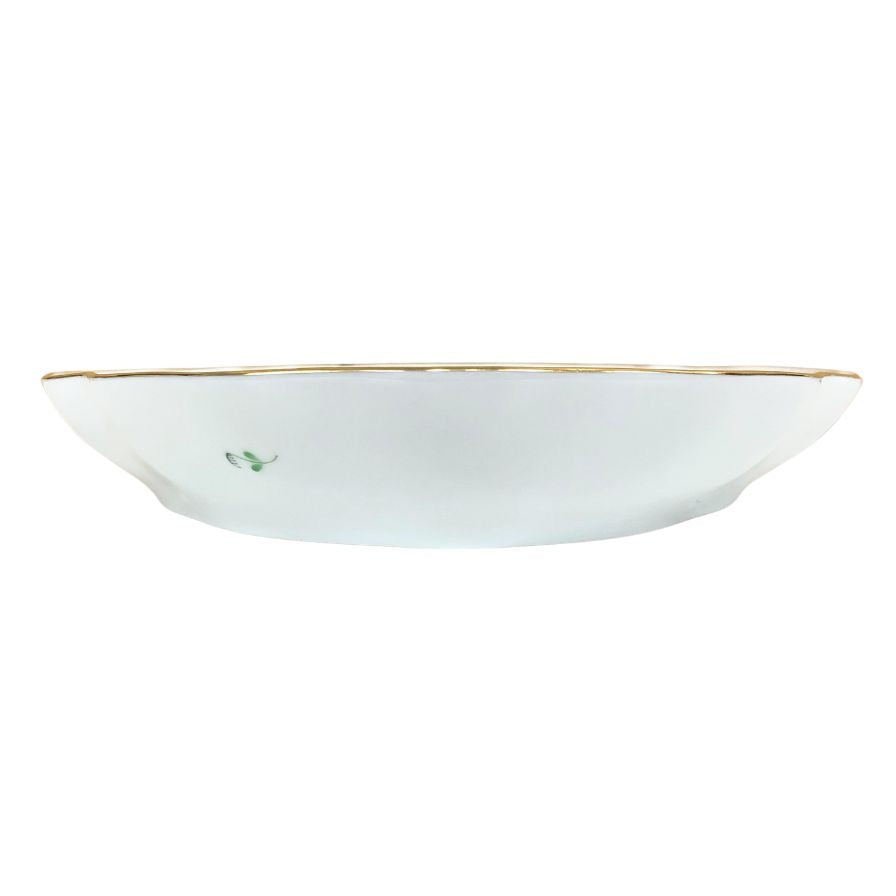 ヘレンド 食器 アポニーグリーン オーバルディッシュ 約26cm HEREND【AFI22】【中古】
