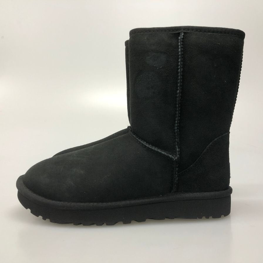 アグ クラシック ショート ムートン ブーツ 1016223 レディース サイズ24cm ブラック UGG 約24.0cm【AFD1】