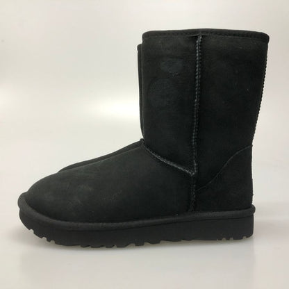 アグ クラシック ショート ムートン ブーツ 1016223 レディース サイズ24cm ブラック UGG 約24.0cm【AFD1】