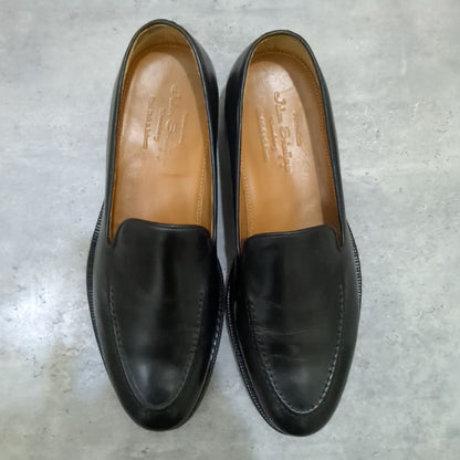 ジャランスリワヤ 98957 スリッポン カーフ ブラック メンズ サイズUK7.5 Jalan Sriwijaya スリッポン 約25.5cm【LA】【中古】