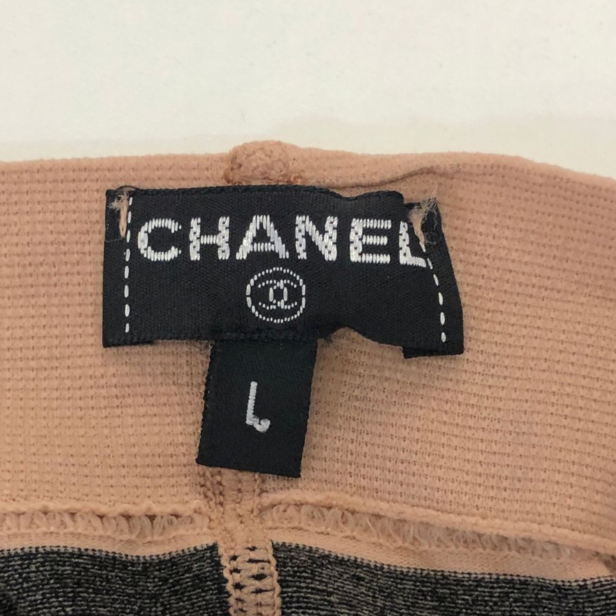 シャネル タイツ バイカラー サイズL CHANEL