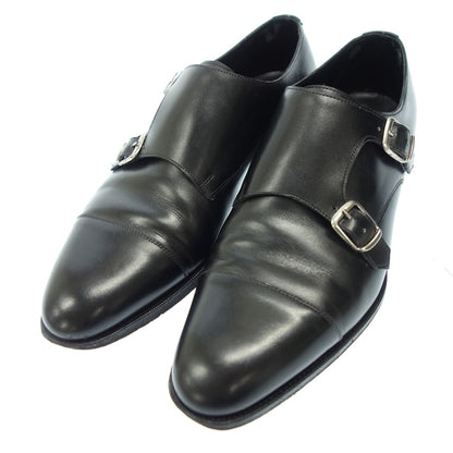 Used Edward Green Leather Shoes Double Monk Strap Shoes Westminster 82 Last Men's Black Size UK6E EDWARD GREEN [AFC41] 