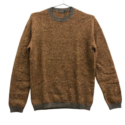 美品◆スティレ ラティーノクルーネックニット メンズサイズ44 ブラウンベージュ STILE LATINO 【AFB4】
