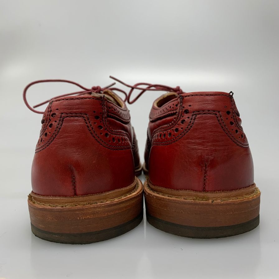 アレンエドモンズ レザーシューズ Neumok 2.0 ウイングチップ カーフ レッド サイズUS9E メンズ Allen Edmonds 約27.0cm【AFC46】