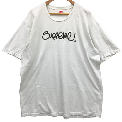 中古◆シュプリーム Tシャツ 22SS ハンドスタイル USA製 コットン メンズ サイズXL ホワイト Supreme 【AFB38】