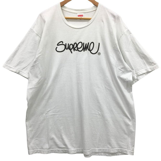 中古◆シュプリーム Tシャツ 22SS ハンドスタイル USA製 コットン メンズ サイズXL ホワイト Supreme 【AFB38】