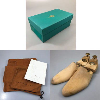 エドワードグリーン レザーシューズ Uチップ ドーバー ブラウン UK7E 32ラスト EDWARD GREEN DOVER ビジネスシューズ 約25.5cm【LA】【中古】