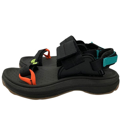 新品同様◆アクロス サンダル ハイジャックサンダル ブラック メンズ 25.5 AKROSS HIJACK SANDALS【AFD9】