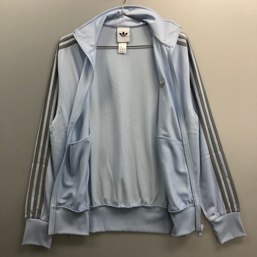 極美品◆アディダス トラックジャケット ファイヤーバード ブルー メンズ サイズS ADIDAS 【AFB4】