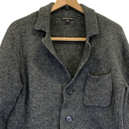 美品◆ジェームスパース ニット カーディガン  カシミヤ ウール ナイロン ボタン メンズ サイズ1 グレー系 JAMES PERSE 【AFF21】