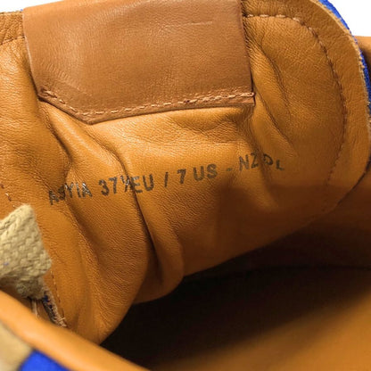 バリー レザー切替 スニーカー サイズ 37ハーフ レディース 総柄 BALLY 約23.5cm【AFC8】