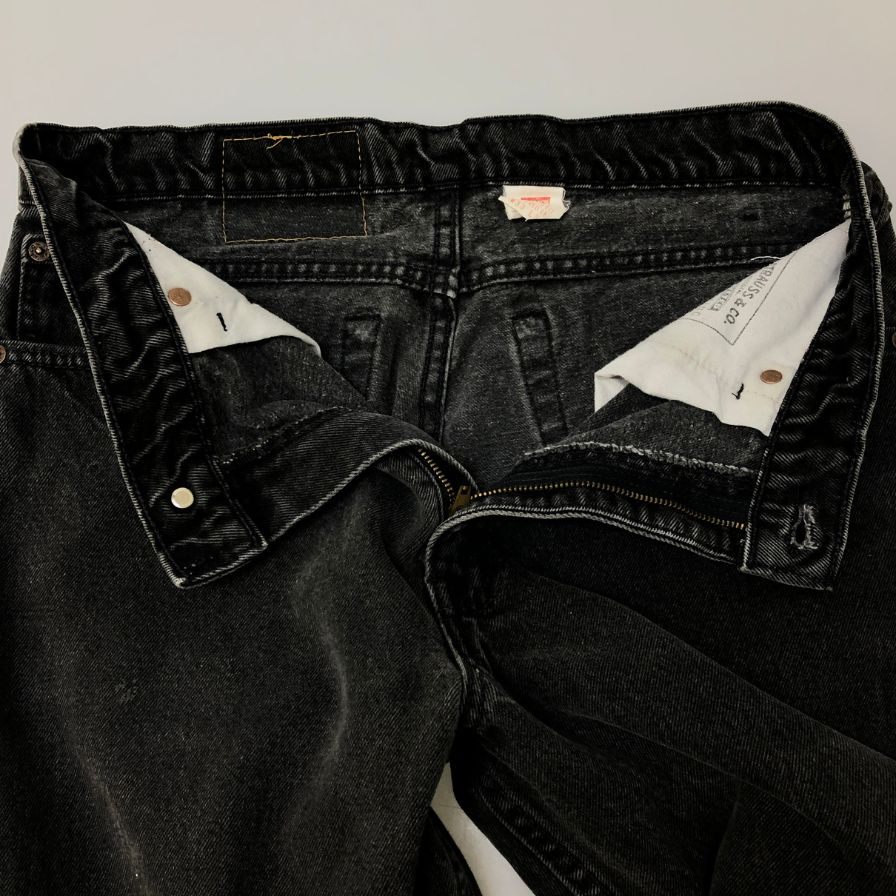 リーバイス デニム 550 93年製 ボタン裏520 ブラック メンズ W33 L32 LEVI’S 【AFB46】