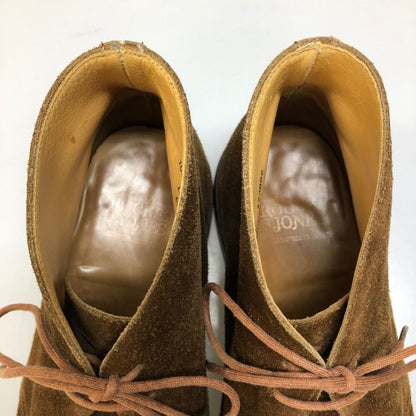 クロケット&ジョーンズ チャッカブーツ チャートシー スエード ライトブラウン メンズ サイズUK7E CROCKETT&JONES CHERTSEY ブーツ 約25.5cm【LA】【中古】