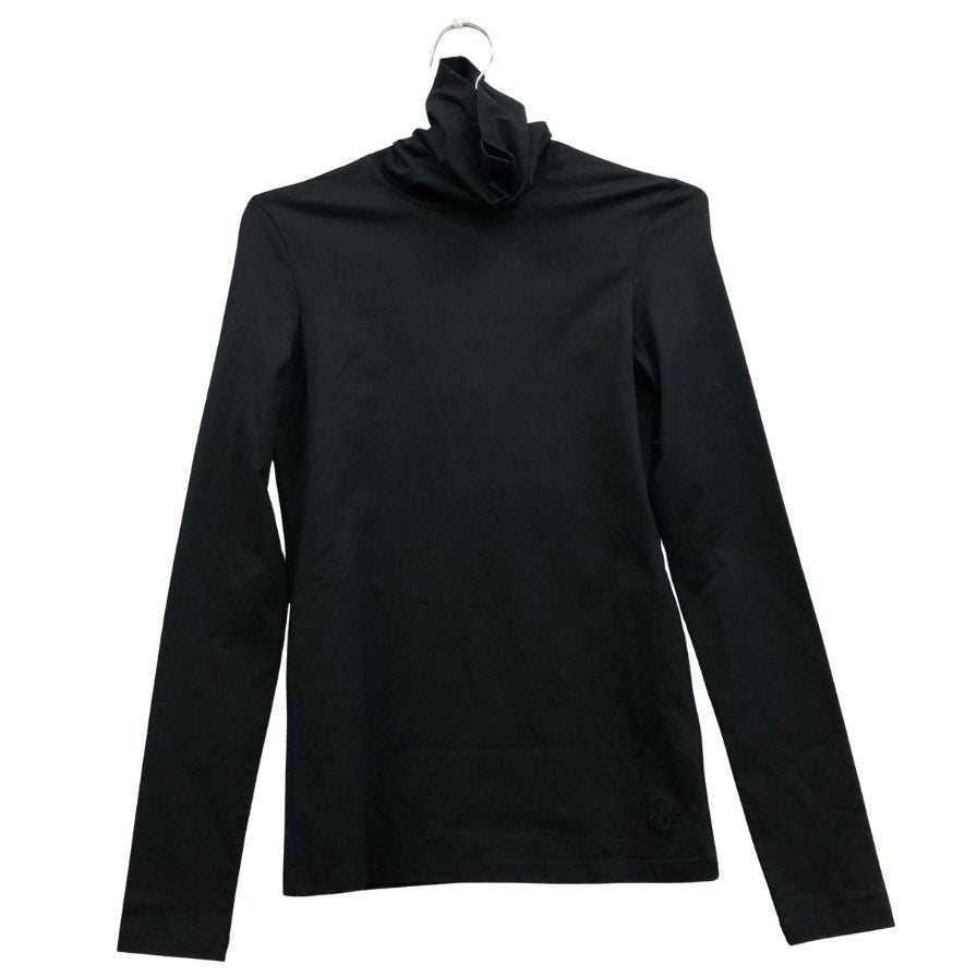 美品◆ジルサンダープラス カットソー タートルネック ロンT 長袖 Tシャツ ストレッチ ハイネック ブラック サイズS メンズ JIL SANDER＋ 【AFB28】