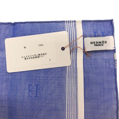 エルメス ハンカチ コットン100% ブルー系 レディース HERMES