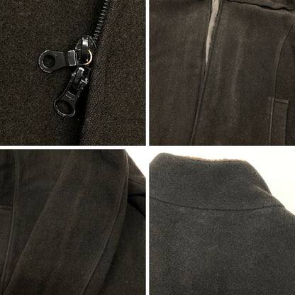 美品◆ミシェルクラン スタンドカラー ウールジャケット グレー サイズ48 MICHEL KLEIN MK 【AFA7】