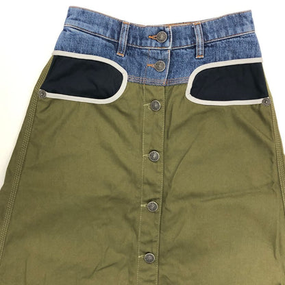 ディーゼル ロングスカート デニム切替 レディース サイズ23 DIESEL【AFB8】